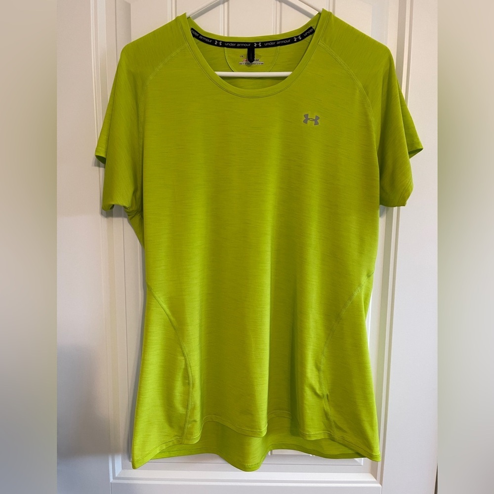 Under Armour Green Fitted Short Sleeve T-Shirt